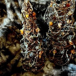 Set of 2 Winter TreesPartylite